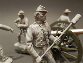солдатики 1 32 Conte Орудие с расчетом Армия Юга