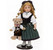 Коллекционная фарфоровая кукла Гертруда с мишкой Gertrud Ручная работа