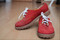красные ботиночки, размер 35-36, забавные, удобные, состояние 4,