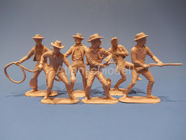 Солдатики 1/32 CANE Ковбои 6 фигур 6 поз 65 мм 7