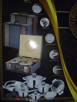 набор кастрюль в стиле версаче, новые кастрюли 5