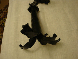 Кованая ваза (черная) 6