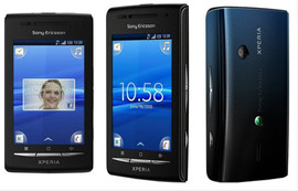 Новый Sony Ericsson E15i (Xperia X8) black(Ростест,полный компле