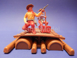 Солдатики 1/32 Timpo Ковбои на плоту Первый набор