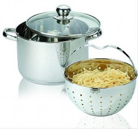 Stoneline кастрюля «ЛЮКС» 24см. 6 литров со съемным ситом