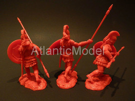 Солдатики 1/32 CONTE Три спартанца Цвет красный 5