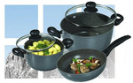Stoneline набор посуды из 5 предметов с каменным антипригарным п