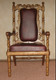 Кресло резное дуб мореный