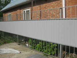 Заборы из профнастила, сетки Рабица, решетчатые. Краснодар. 3