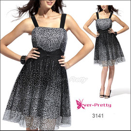 черно-белое миди платье L