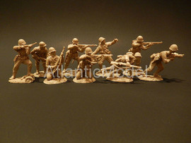 Солдатики 1/32 Сonte US Пехота Девять поз Св. кор. 2
