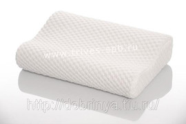 Ортопедическая подушка под голову с «эффектом памяти» ТОП-111