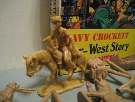 Солдатики 1/32 Atlantic Деви Кроккетт Индейцы лк