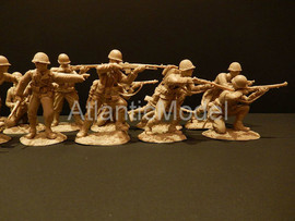 Солдатики 1/32 Сonte US Пехота Шестнадцать поз СК 10