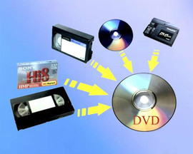 Перезапись (оцифровка) видеокассет на dvd-диски
