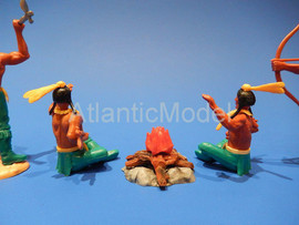 Солдатики 1/32 Timpo Индейцы Кайова-апачи 4 костер 7