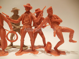 солдатики 150 мм Marx Ковбои два цвета потери 6 фигур 7