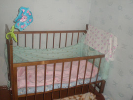 Кроватка+матрас+бортики