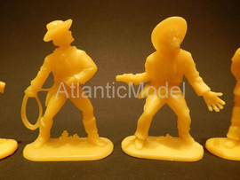 Солдатики 1/32 Hofler Ковбои и индеец Желтый цвет 8