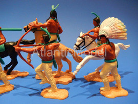 Солдатики 1/32 Timpo Индейцы Миссури 5 фигур Вестерн 9