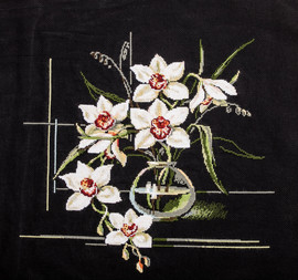 Картина вышивка крестом "Орхидеи"