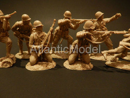 Солдатики 1/32 Сonte US Пехота Девять поз Св. кор. 10