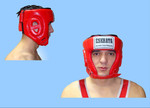 Шлем боксерский боевой из натуральной кожи