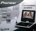 портативный DVD-плеер Pioneer EA-7087, 7'', USB ,TV, игры,пульт,