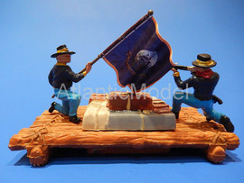 Солдатики 1/32 DSG Плот армии Федерации ACW 9