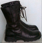 Кожаные сапоги Molka с натур. мехом