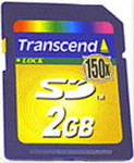 Карта памяти SD Transcend 150x 2 Гб
