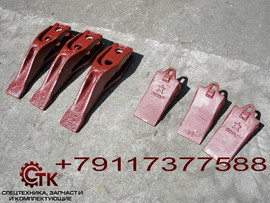 Зубья, коронки, адаптеры, бокорезы, защита ковшей экскаваторов