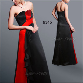 атласное яркое красно-черное платье 2 XL