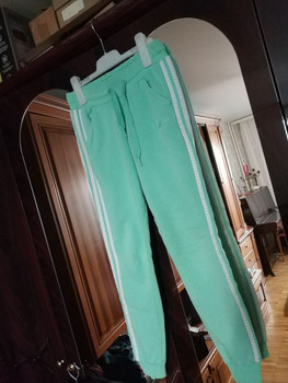 Штаны утепленные 2xs Adidas сделано в Турции светло зеленые 2