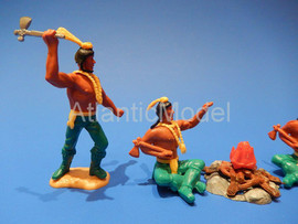 Солдатики 1/32 Timpo Индейцы Кайова-апачи 4 костер 3