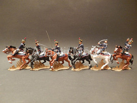 Солдатики 1/32 DSG Французские уланы 6 фигур 9