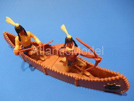 Солдатики 1/32 Timpo Индейцы Осейджи в пироге 2 шт