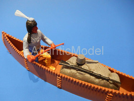 Солдатики 1/32 Timpo Индеец Тонкавов в пироге 1 шт