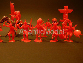 Солдатики 1/32 Marx Индейцы на тропе войны Вестерн 4