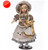 Коллекционная фарфоровая кукла Marit с мишкой Ручная работа Высота 61 