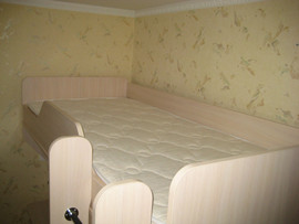 Лазурит Кровать-чердак+тумба+матрас 4