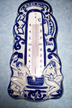 Термометр настенный гжель