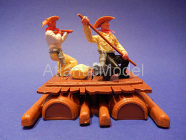 Солдатики 1/32 Timpo Ковбои на плоту Второй набор