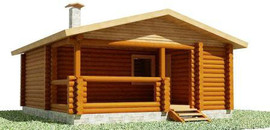 Продается сруб бани деревянной бревенчатой