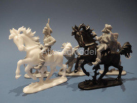 Солдатики 1/32 Hofler Ковбои Серый цвет №2 5 фигуры 5 позы