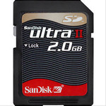 Скоростная карта памяти SD 2 Гб SANDISK Ultra II