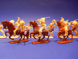 Солдатики 1/32 Hofler Индейцы Четвертый Бежевый 14