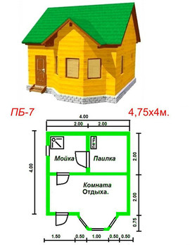 Бани из профилированного бруса