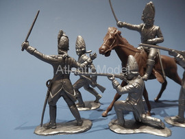 солдатики 1/32 Красные мундиры Британцы 6 солдатиков 6 поз 3