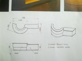 Барная стойка и 2 шкафа